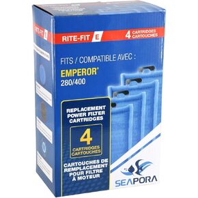 خراطيش Seapora Rite-Fit E لمرشحات الطاقة الإمبراطور - 280/400-4 pk in Kuwait