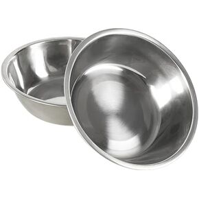 قطعتان من أوعية القطط البديلة المصنوعة من الفولاذ المقاوم للصدأ بقطر خارجي 5.6 بوصة/14.2 سم in Kuwait