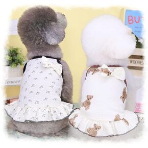 Loyanyy 2 حزمة الكلب سترة اللباس لفصل الصيف التبريد القط قميص الشاطئ جرو هريرة التنانير لطيف الكلب الملابس الأصفر الوردي كبير in Kuwait