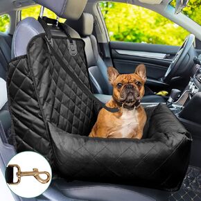 Mndrlin Dog Car Seat Cover Dog Car Bed Dog Booster Seat Dog Car Travel Safety for Cats Medium Small Dogs Travel Safe and Comfortable, Easy to Cleaning Made of Durable Oxford Materials(Black) in Saudi Arabia
