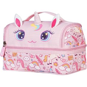 NOHOO Kids Lunch Bag, Insulated lunch bag Cooler Reusable Bilayer Lunch box tote for Women, Girls, Men, Boys, Schools, Offices, Work, Travel, Picnic,Party(Dinosaurs)