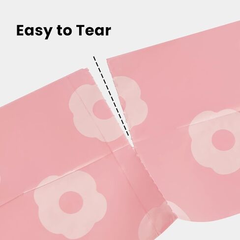 VETRESKA Dog Poop Bags with Dispenser, Lavender Scented, Guranteed Leak Proof and Extra Thick Pet Waste Bags for Walking Dog and Cats Litter， 1 Count Bag Holder and 105 Count Bags (7 Refill Rolls）Pink in Saudi Arabia