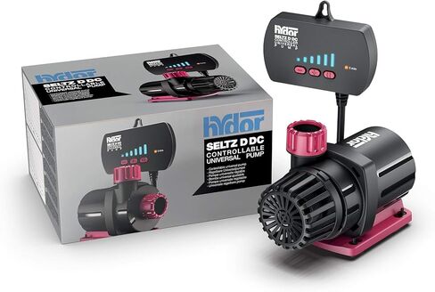 مضخة عالمية يمكن التحكم بها من Hydor Seltz D DC 500 GPH، 750 GPH و1000 GPH لأحواض السمك والشعاب المرجانية والبرك والسلاحف ومرابي الحيوانات والنوافير، أسود (P21111.01) in Kuwait