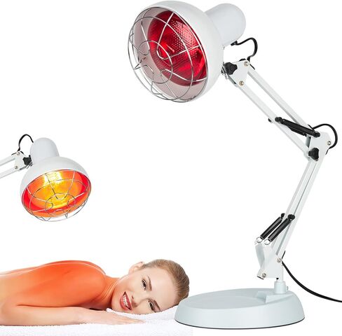 مصباح بالاشعة تحت الحمراء، مصباح حراري للعلاج بالضوء الاحمر القريب مع حامل لتخفيف الام مفاصل الجسم وآلام العضلات، ضوء بالاشعة تحت الحمراء محمول للاستخدام المنزلي in Kuwait