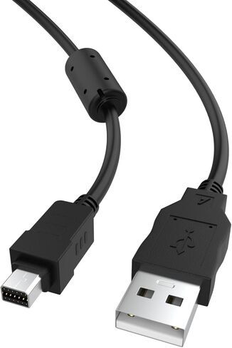 Auhsuxo Replacement CB-USB6 Camera Transfer Data Sync Charger Cord Cable Compatible with Olympus CB-USB8 CB-USB5 FE-200 FE-4020 FE-4030 mju Tough 7040 8000 8010 9000-Tough TG-320,Black,4.9FT in Kuwait