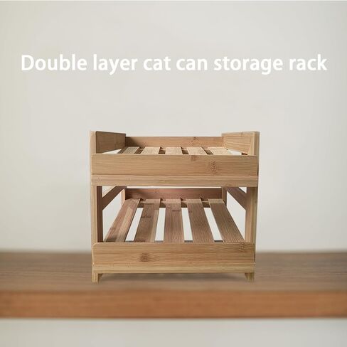 Gttyowyin Cat Food Organizer, Wet Cat Food Storage Rack Canned Wet Cat Food Storage Shelf Cat Food, Convenient Storage Shelf for 48 5.5 Ounce Cans of Wet Cat Food in Kuwait