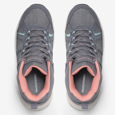 ANJOUFEMME أحذية التنزه للنساء مقاومة للماء خفيفة الوزن في الهواء الطلق الرحلات التخييم درب أحذية التنزه الشتاء Ankel أحذية التنزه in Kuwait