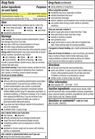 Coricidin HBP Maximum Strength Multi-Symptom Flu Tablets For Body Aches, Body Pains Cold and Cough Relief: Flu Medicine for Adults with High Blood Pressure - 24 Count in Saudi Arabia