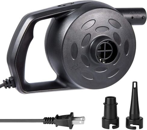 Etekcity Air Pump for Inflatables, Portable Electric Air Mattress Pump, Quick-Fill Perfect Inflator/Deflator for Couch, Blow up Pool Floats Raft Bed Boat Toy with Nozzles, 110-120V, Black in Saudi Arabia
