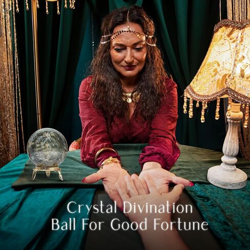 Amazonite Crystal, Crystal Sphere, Divination Tools, Gem Balls, Stone Orb, Meditation For Beginners, Wiccan Decor, Witchy Decor Aesthetic, Gazing Crystal Ball, Altar, Crystal Ball With Stand 40mm Ball in Kuwait