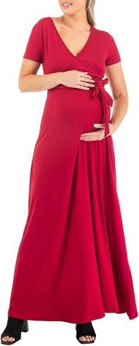 فستان ماذر بي للحوامل طويل أو مرتفع ومنخفض مع حزام قابل للتعديل in Kuwait