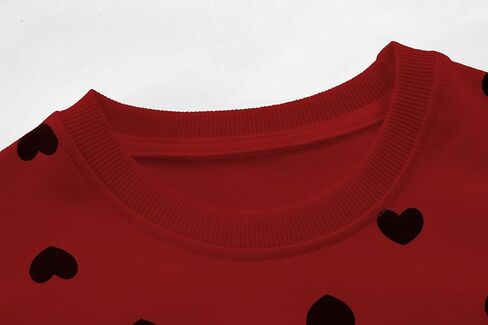 CM-Kid طفل الفتيات بلوزات عيد الحب القلب طباعة الملابس سترة للأطفال طويلة الأكمام البلوز قميص 2-7 سنوات in Kuwait