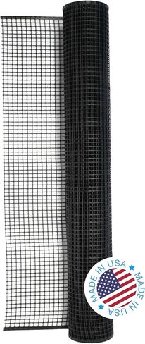 Kidkusion Heavy Duty Deck Guard, Black - 30' L x 36" H | Made in USA; Indoor/Outdoor Balcony and Stairway Deck Rail Safety Net; Child Safety; Pet Safety; Toy Safety in Saudi Arabia