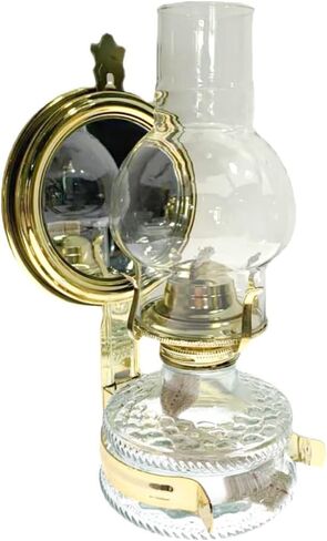 سينغرينغ مصباح زيت يثبت على الحائط بتصميم عتيق من الزجاج مع مراة زجاجية للمطبخ والاستخدام الداخلي in Kuwait