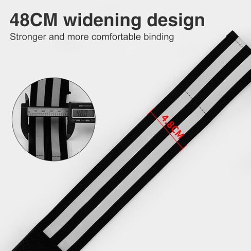 Xiaokeis 4 Pieces Reflective Bands - High Visibility Reflective Bands for Wrist, Arm, Leg - Reflective Gear Safety Reflector Tape Straps for Night Walking, Cycling and Running(Black) in Saudi Arabia