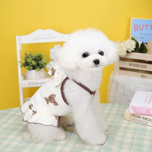 Loyanyy 2 حزمة الكلب سترة اللباس لفصل الصيف التبريد القط قميص الشاطئ جرو هريرة التنانير لطيف الكلب الملابس الأصفر الوردي كبير in Kuwait