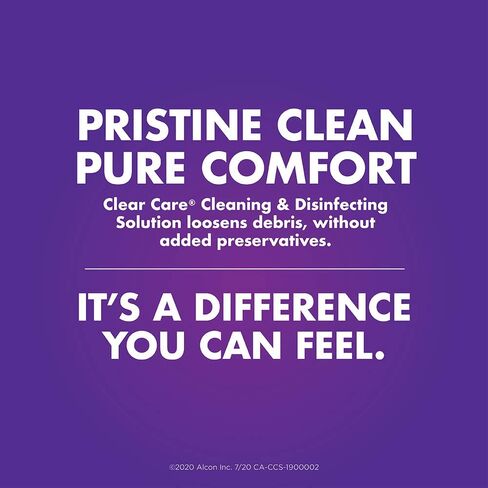 Clear Care Contact Lens Solution 360 ml Pack of 2 in Kuwait