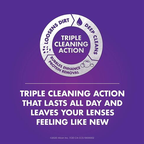 Clear Care Contact Lens Solution 360 ml Pack of 2 in Kuwait