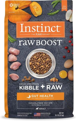 Instinct RawBoost Gut Health, Dry Dog Food + Freeze Dried, Chicken, 3.5 lb. in Kuwait