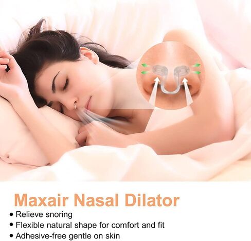 HTLC-TECH Nasal Dilators, Anti Snoring Devices, Snore Stopper Silicone Anti Snore, No Side Effects, Advanced Design, Reusable, Comfortable & Professional (M) in Saudi Arabia