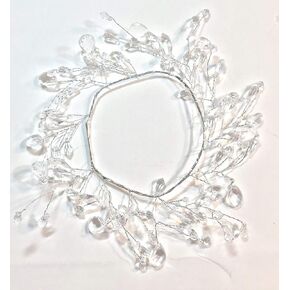 حلقة كريستال صناعي ذات الأوجه الشفافة الأنيقة بلومز آند ثينغس، قطر مركز 3.5 بوصة in Kuwait