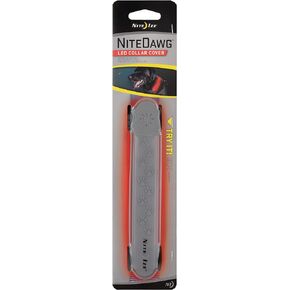 غطاء طوق Nite Ize NiteDog LED - غطاء طوق الكلب المضيء مع ملاءمة عالمية - طوق الكلب المتوهج - أطواق الكلاب المضيئة ليلاً - أطواق المشي ليلاً - وردي مع ضوء LED أحمر in Kuwait