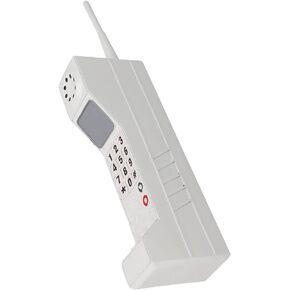 Aqur2020 Old Fashioned Cellular Phone Model Ornament Vintage Simulation Photographic Props Desktop Decoration, Retro Cellphone Model Collectible Vehicles Home Decor Accents (White)