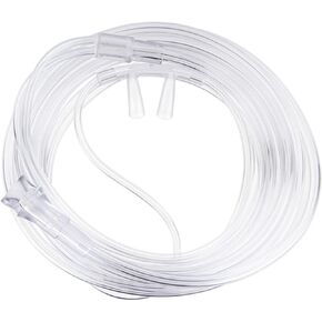 Mend You Medical Adult Flared Tip - Nasal Oxygen Cannula, 7 Foot Tubing, Latex Free, Universal Connector, Soft Kink Resistant Clear Air Tubing, Oxygen Cannula for Adults (Pack of 5)