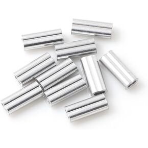 jjzs 50 حزمة بطة شرك العقص لتكساس تزوير خط شرك تجعيد أسلاك الألومنيوم كم تناسب 1/8'' حبل وكابل بطة شرك موصلات الأسلاك المكشكش in Kuwait