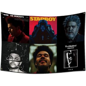 هوكيدو نسيج ويكند نسيج 40X60 بوصة ألبوم الموسيقى ملصق جدار معلق نسيج العلم in Kuwait