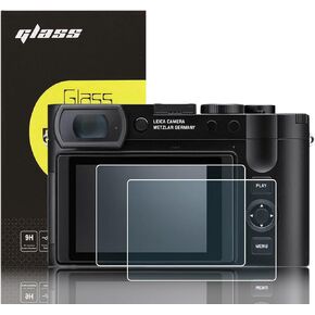 FUNYKA 【For Leica Q2 Q3 M10】 2 Pack Glass Screen Protector Film for Leica Q2 Q3 M10 Cameras, 0.3mm Ultra-Thin Tempered Glass, 9H Hardness, 2.5D Round Edges, Anti-Scrach Anti-Fingerprint Anti-Dust in Kuwait