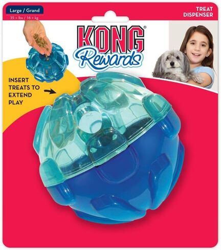 KONG - Rewards Ball - Ultra Durable Interactive Treat Dispensing Dog Toy - for Large Dogs in Saudi Arabia
