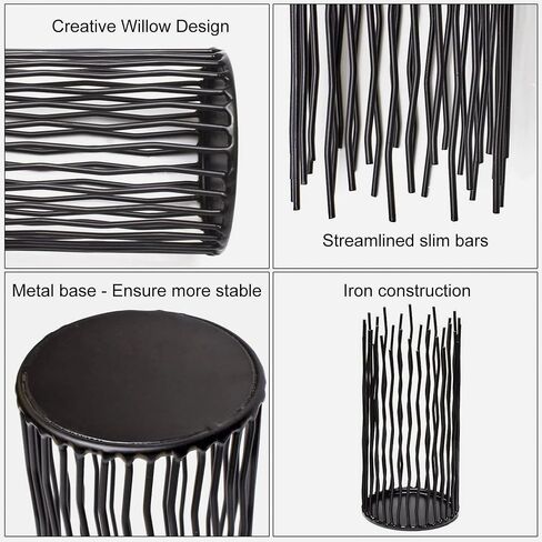 Candle Holders Set of 3 Black Metal Iron Pillar Candlestick Modern Indoor and Outdoor Candlestick Holders for Table Centerpiece Fireplace Mantel Decoration,Home,Party, Wedding,Dining Room Decor in Kuwait