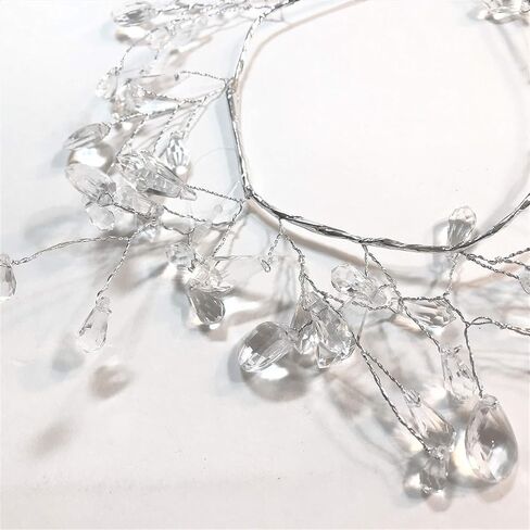 حلقة كريستال صناعي ذات الأوجه الشفافة الأنيقة بلومز آند ثينغس، قطر مركز 3.5 بوصة in Kuwait