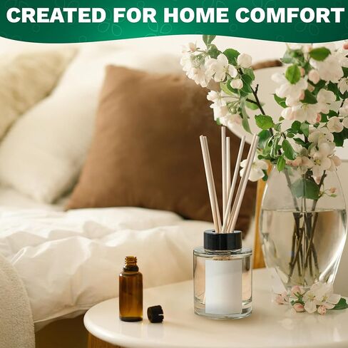 أعواد ناشرة القصب الطبيعية للمزهرية - 150 قطعة من أعواد القصب لموزع الزيوت الفتائل الخشبية، ناشرات الروائح العطرية، ناشر الزيوت العطرية، أعواد القصب - روائح زيوت ناشرة الروائح للمكتب المنزلي in Kuwait