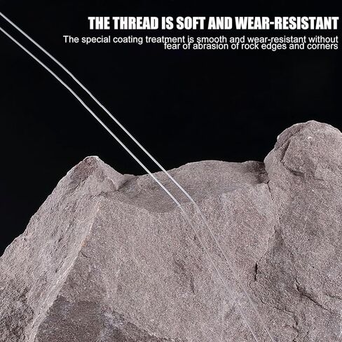 خيط صنارة صيد شفاف 0.5 ملم للحرف اليدوية بطول 100 متر خيط شفاف عالي المقاومة للتآكل لتعليق خرز الصيد من رويبو in Kuwait