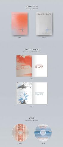 ENHYPEN : ORANGE BLOOD (KALPA Version) 4th Mini Album CD-R+Photocard A+Photocard B+Sticker+Postcard+Photo Paper+Poster with Lyrics+Photobook+(Extra ENHYPEN 8 Photocards+Pocket Mirror) in Saudi Arabia