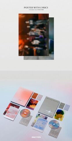 ENHYPEN : ORANGE BLOOD (KALPA Version) 4th Mini Album CD-R+Photocard A+Photocard B+Sticker+Postcard+Photo Paper+Poster with Lyrics+Photobook+(Extra ENHYPEN 8 Photocards+Pocket Mirror) in Saudi Arabia
