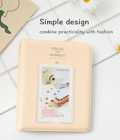 ألبومات الصور، قطعتان من ألبوم 64 جيبًا لـ Fujifilm Mini 7s 8 8+ 9 25 26 50s 70 90 بطاقة اسم الكاميرا الفورية، كتاب صور Goodsnetic لـ PIC-300P/Z2300، أبيض وأسود سموكي in Kuwait