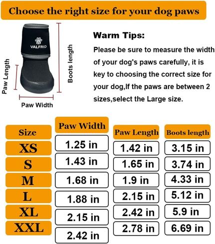 Dog Shoes,Waterproof Dog Rain Boots for Winter Snowy Day,Summer Hot Pavement,Dog Booties for Small Medium Large Dogs,Paw Protector with Reflective Strips Rugged Anti-Slip Rubber Sole Black L in Kuwait