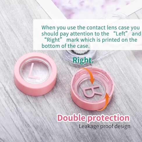 ofone Contact Lens Remover Tool, Contact Lens Applicator with Lenses Case Tweezers Soft Silicone Scoop Portable Contacts Storage Container Kit for Soft Lenses (Pink) in Kuwait