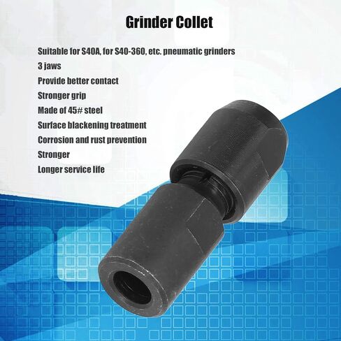 S40A Die Grinder Collet 45# Steel Collet Chuck Driver Pneumatic Grinder Tools Accessories for S40‑360, S40-580 in Saudi Arabia