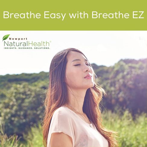 Breathe EZ: تزيل أعراض الجهاز التنفسي الموسمية، دعم الأعراض الموسمية، مكمل تخفيف الحساسية للموسم، العيون الحكة، العيون المائية، العطس، انسداد الأنف - من نيوبورت ناتشورال هيلث in Kuwait