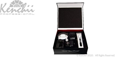 كينشي ماكينة حلاقة لاسلكية رقمية فلاش، اسود لؤلؤي - شفرة 4 في 1، شفرات قابلة للتعديل والفصل in Kuwait