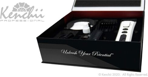 كينشي ماكينة حلاقة لاسلكية رقمية فلاش، اسود لؤلؤي - شفرة 4 في 1، شفرات قابلة للتعديل والفصل in Kuwait