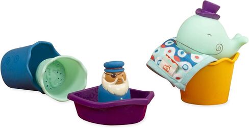 B. toys- B. baby– Baby Bath Toys –Baby Toddler Bath Tub Starter Kit (11-Pcs) For Kids- Wee B. Splashy- 0 months + in Saudi Arabia
