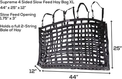 Derby Originals XL Supreme Patented Four Sided Slow Feed Horse Hay Bag with One Year Warranty in Saudi Arabia