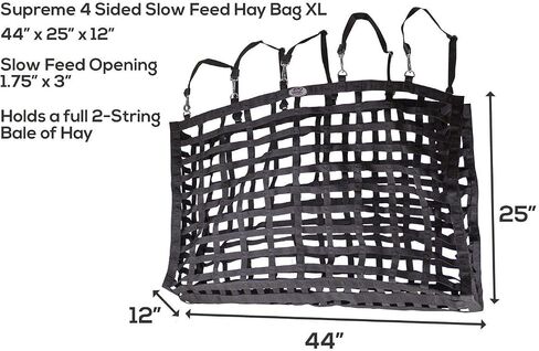 Derby Originals XL Supreme Patented Four Sided Slow Feed Horse Hay Bag with One Year Warranty in Saudi Arabia