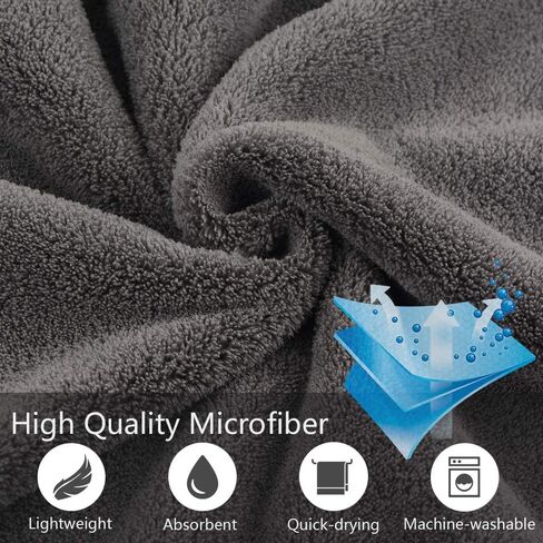 SUNLAND منشفة الكلب سوبر لينة الكلب منشفة تجفيف منشفة حمام الكلب فائقة الامتصاص مع طباعة مخلب مطرزة in Kuwait