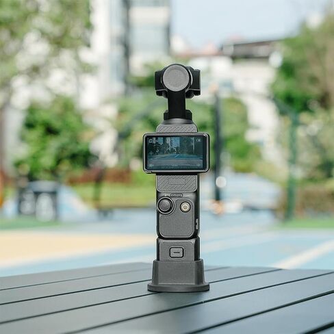 ZLMC حامل سطح المكتب من السيليكون غير القابل للانزلاق لـ DJI Osmo Pocket 3، خفيف الوزن وصغير الحجم، ملحقات OSMO Pocket 3 (أسود) in Kuwait
